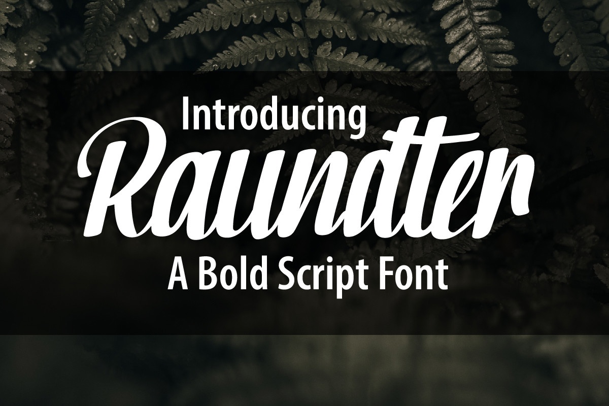 Raundter Font preview
